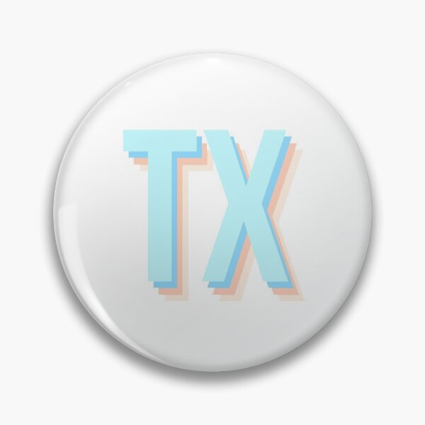 Item preview, TX in light blue designed and sold by emilykroll.