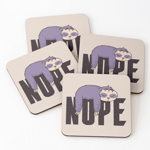 Item preview, Nope Cute Sloth Design designed and sold by cutenfunny.
