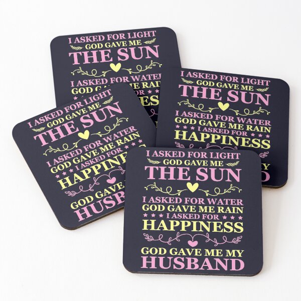 Item preview, I asked for Happiness God gave me Husband designed and sold by mmos.