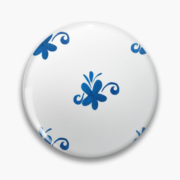 Item preview, Blue Watercolor Flower Swirl  designed and sold by petalsofpassion.