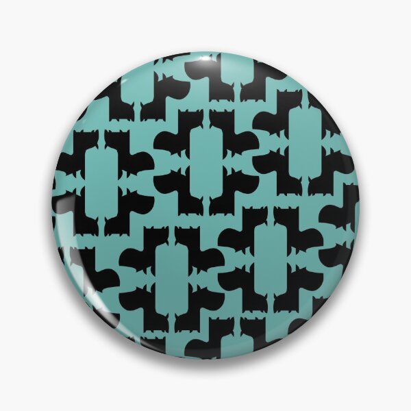 Item preview, Scottie Dog Hex Pattern in teal designed and sold by Sheree  Boyd.