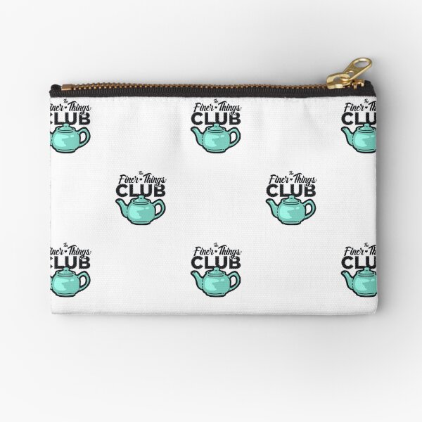 The Finer Things Club Shirts, Stickers, and More Zipper Pouch