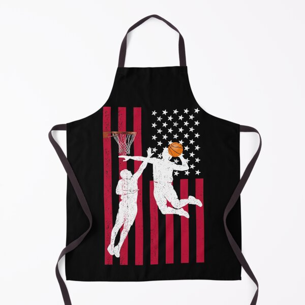 Item preview, Basketball Player Slam Dunk Block Vintage American Flag designed and sold by BCreative4U.