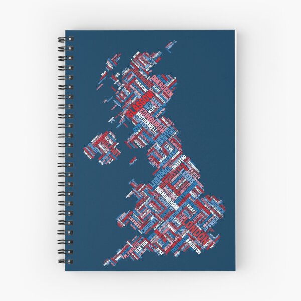 Item preview, Great Britain UK City Text Map designed and sold by ArtPrints.