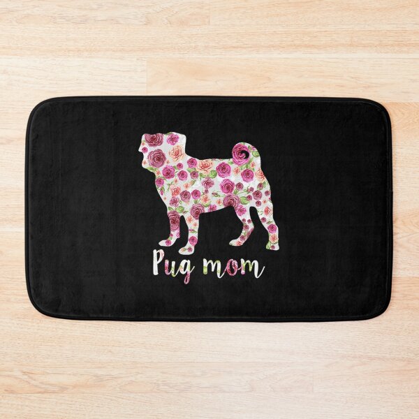 Item preview, Cute Pug Mom Roses Flower Floral Dog Mama Mother's Day Pet Lover designed and sold by ManishDayal.