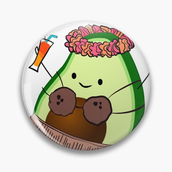 Artikelvorschau, Hawaiianische Avocado entworfen und verkauft von thestickerpad.