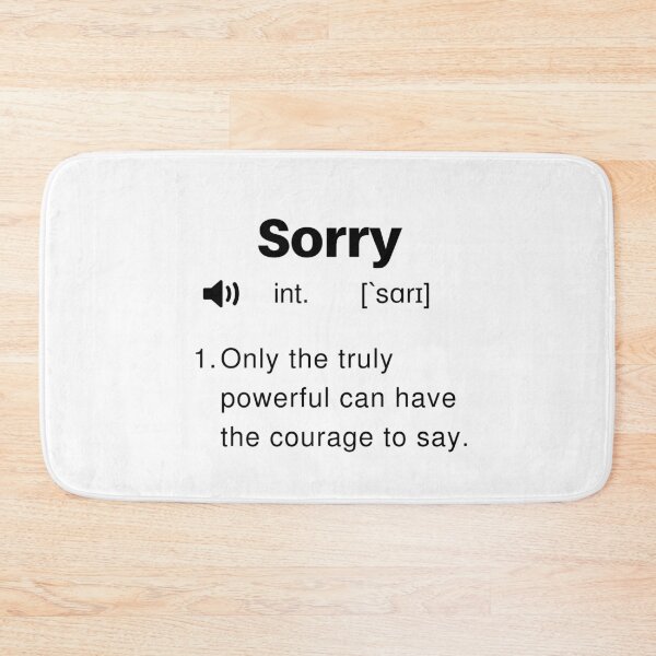 Item preview, Funny Sorry Definition designed and sold by Sleepy Cat Design.
