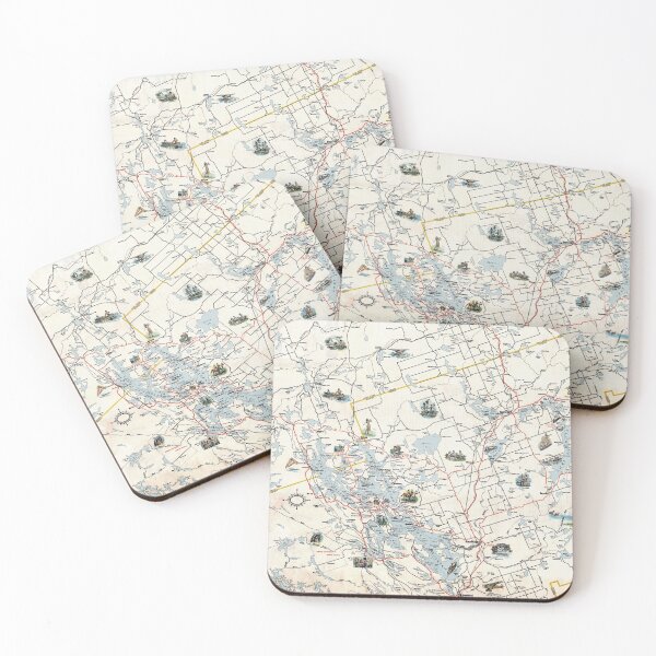 Item preview, Muskoka Lakes Tourist Map 1949 designed and sold by Gin  Neko.