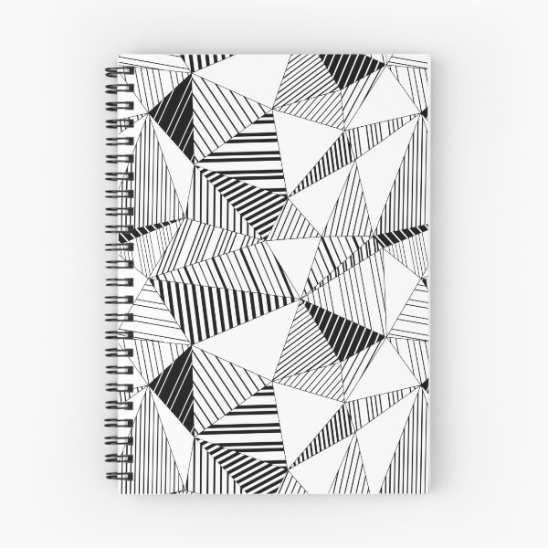 Item preview, Black and white striped triangle polygons  designed and sold by natalyon.