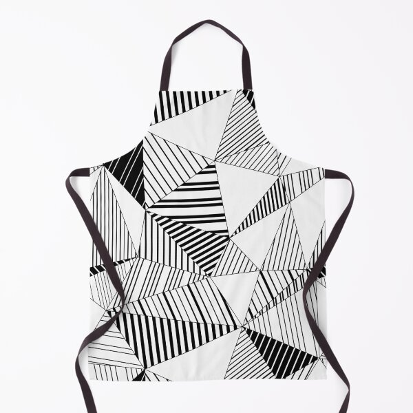 Item preview, Black and white striped triangle polygons designed and sold by natalyon.