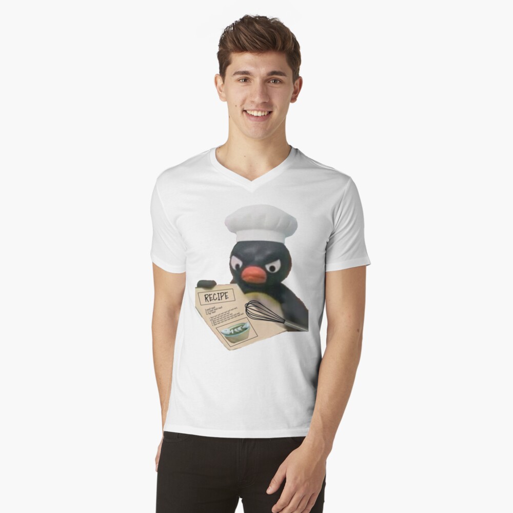Vista previa del artículo con la obra «Camiseta de cuello en V», diseñado y vendido por Chrisafina.