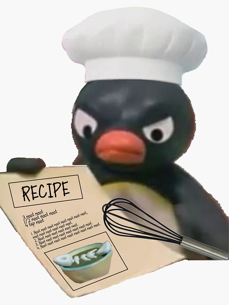 Imagen 3 de 3, Pegatina con la obra Chef Pingu, diseñada y vendida por Chrisafina.
