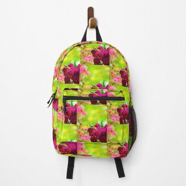 Item preview, Grasshopper on Fuschia Flowers designed and sold by BBrightman.