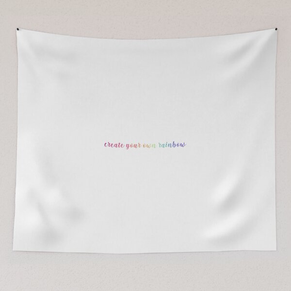 Item preview, Create Your Own Rainbow - Inspirational Calligraphy Quote designed and sold by box-of-colors.