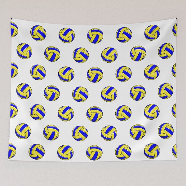 Item preview, Volleyball - blue and yellow designed and sold by littlearrow.