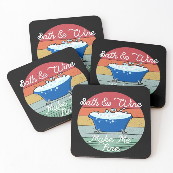 Item preview, Bath & Wine Make Me Fine - Bubble Bath Lovers Gift designed and sold by Dan66.