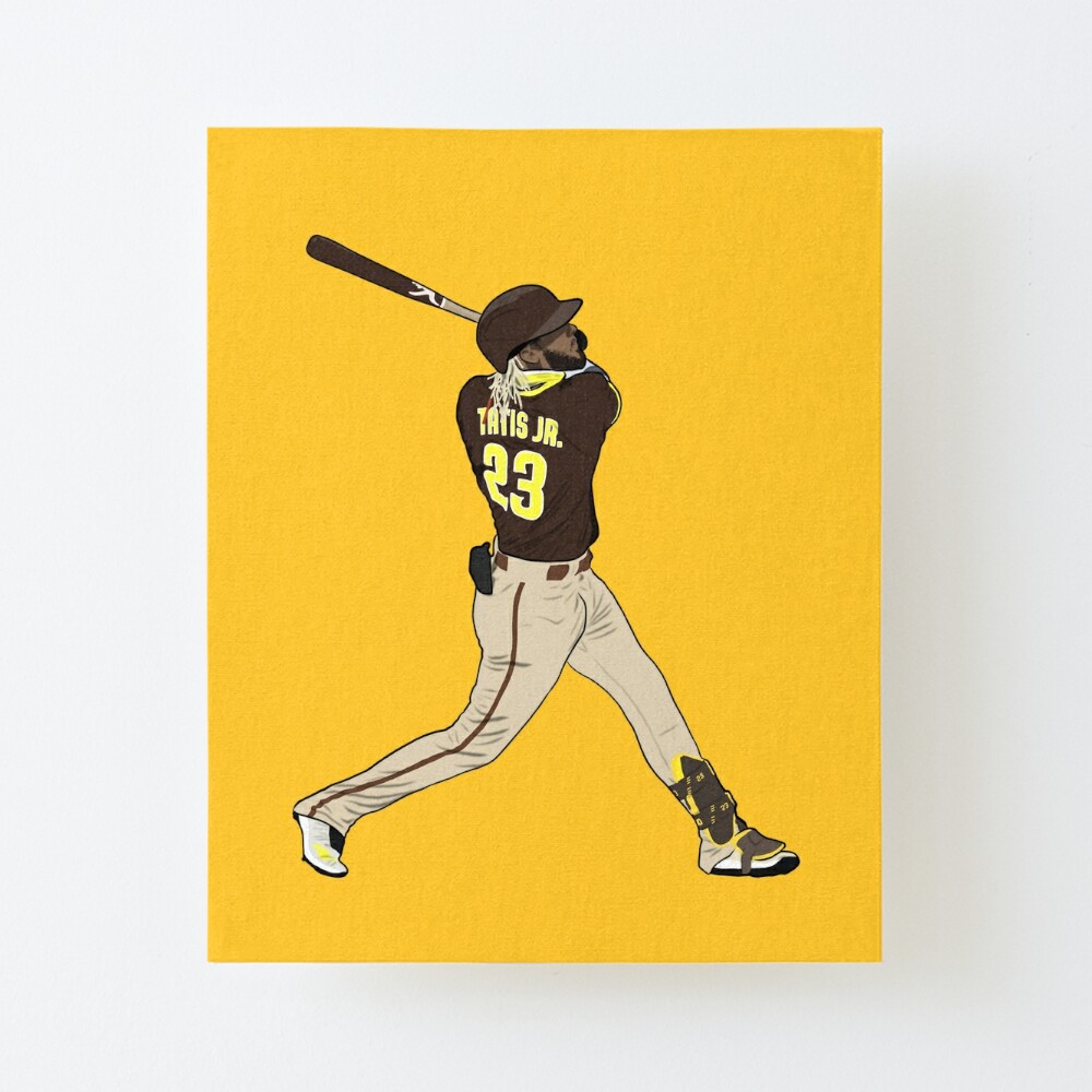 Fernando Tatis Jr Poster Baseball Portrait Art Canvas Wall Art