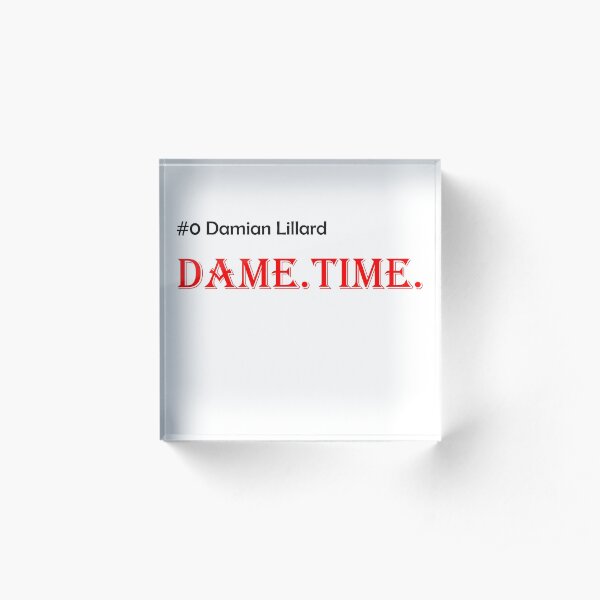 Dametime Portland Trailblazer Damian Lillard Acrylic Block