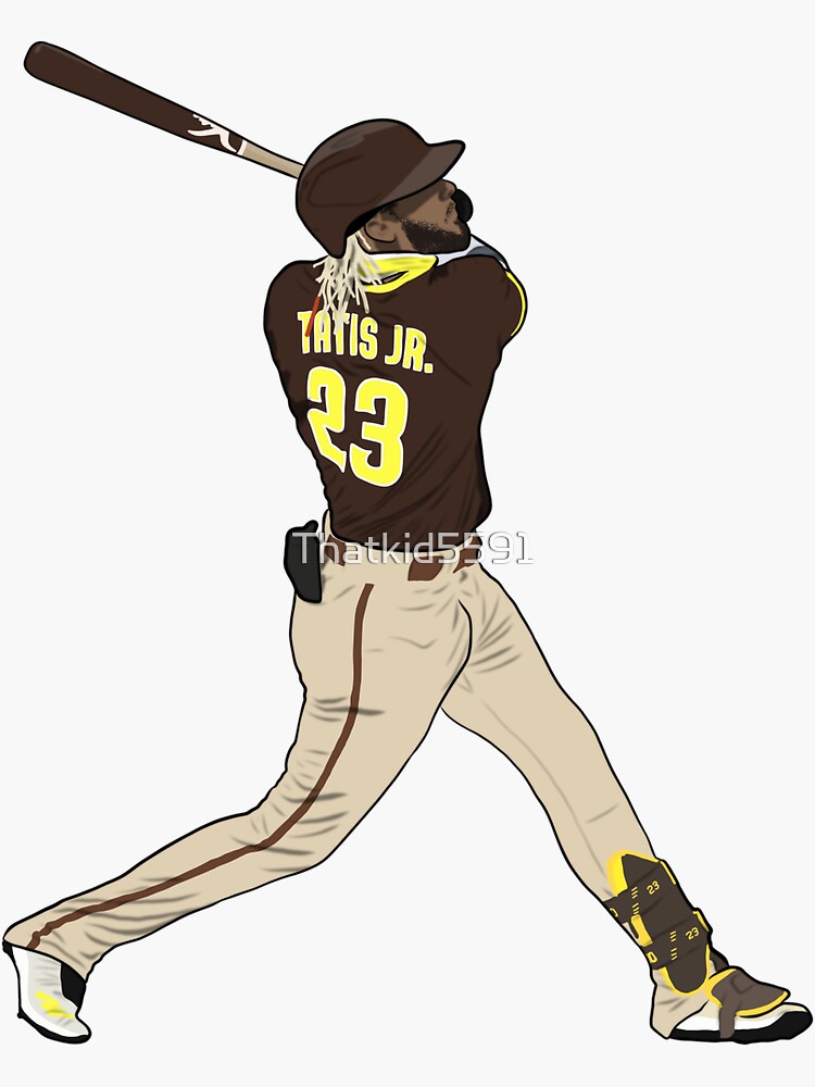 Download Fernando Tatis Jr. delivering a home run swing Wallpaper