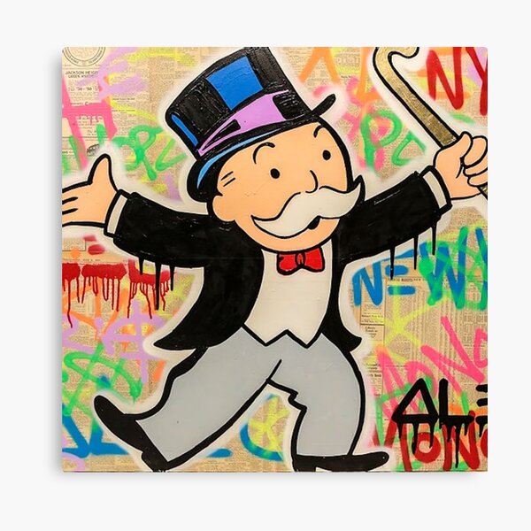 Monopoly man Canvas Print