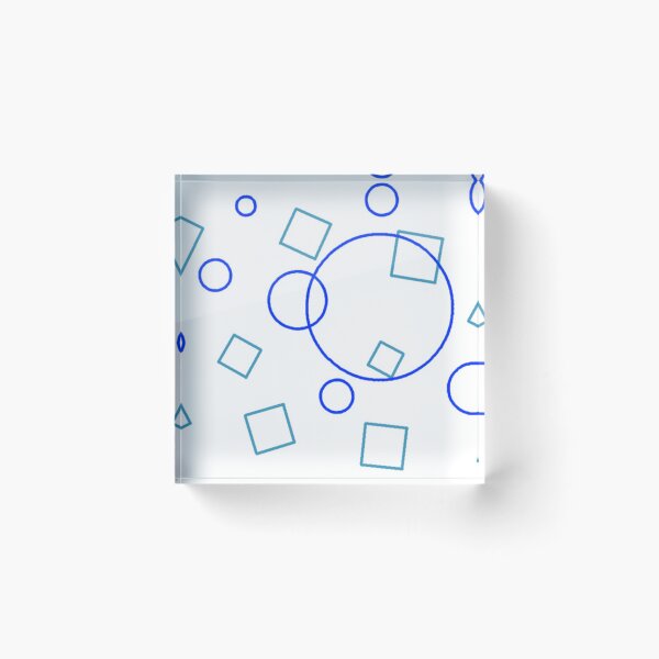 Item preview, Blue Shapes designed and sold by Poetic Patterns Studio.