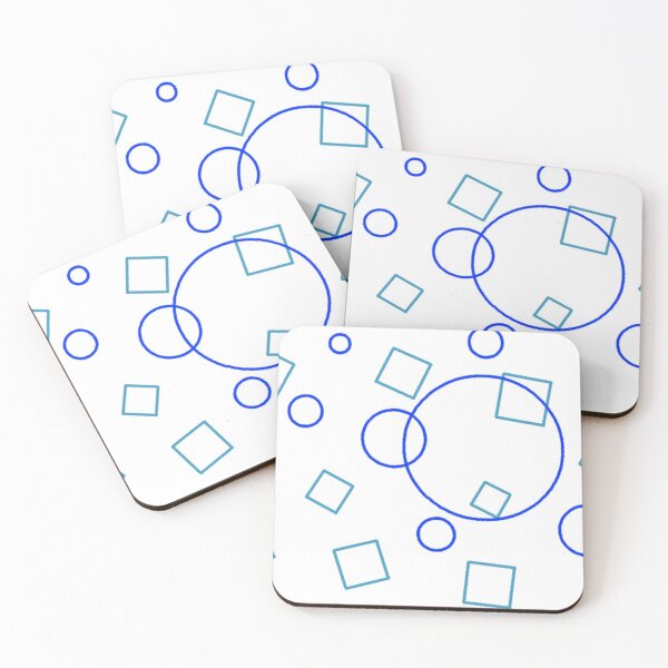 Item preview, Blue Shapes designed and sold by Poetic Patterns Studio.