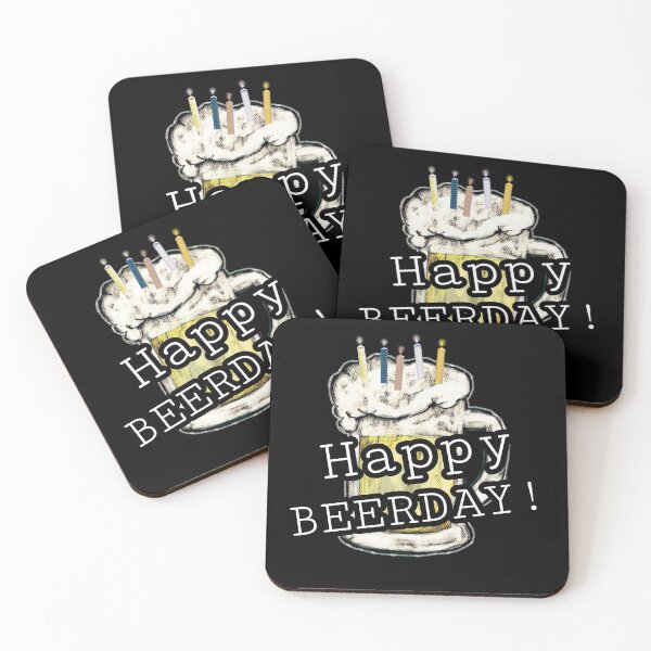 Item preview, Happy Beerday - Velas de feliz cumpleaños - Boo-da-chay designed and sold by Boo-da-chay.
