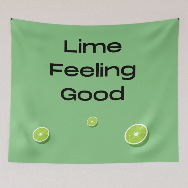 Item preview, Lime feeling good fruit pun designed and sold by Felicity-K.