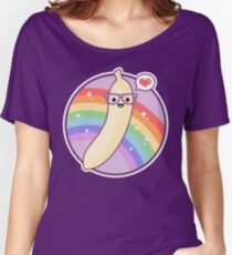 Cute Nerd Banana Women's Relaxed Fit T-Shirt