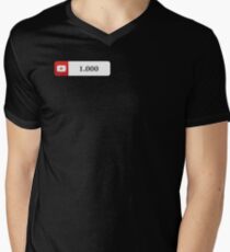 YouTube 1000 Subscribers Men's V-Neck T-Shirt
