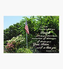 Great Nation Bless You Photographic Print