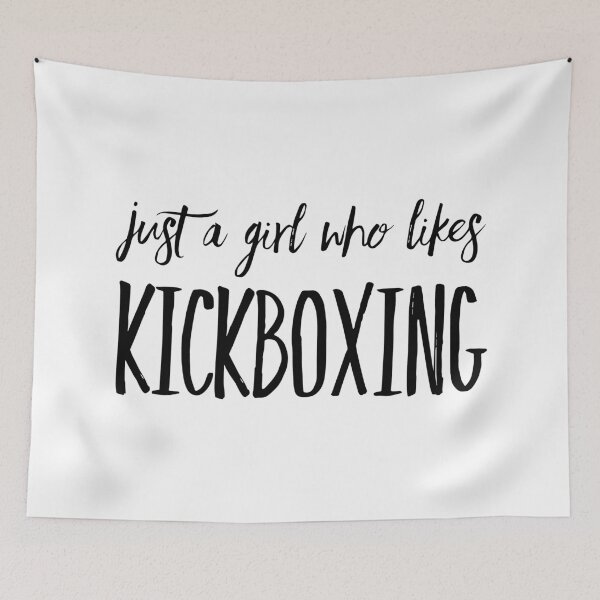 Item preview, Just a Girl Who Likes Kickboxing designed and sold by HalpinDesign.