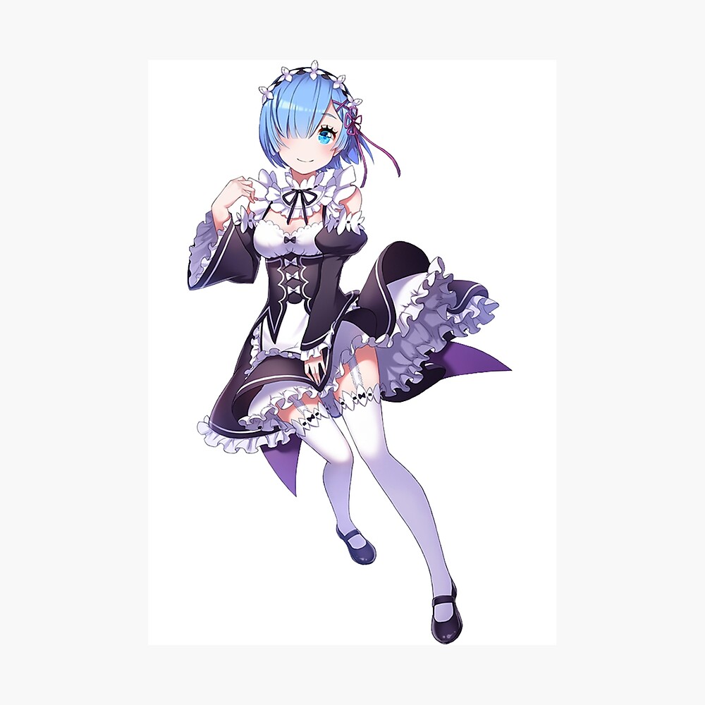 Rem Re Zero Poster By Ahmedtaki Redbubble