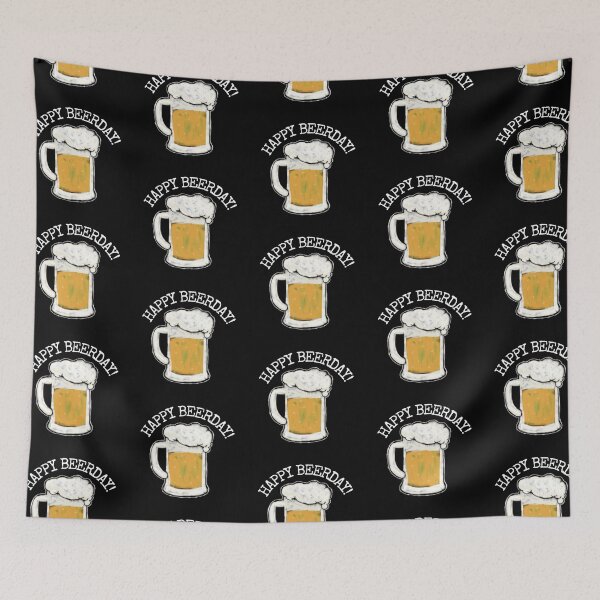 Item preview, Happy Beerday - Beer Glass - Boo-da-chay designed and sold by Boo-da-chay.
