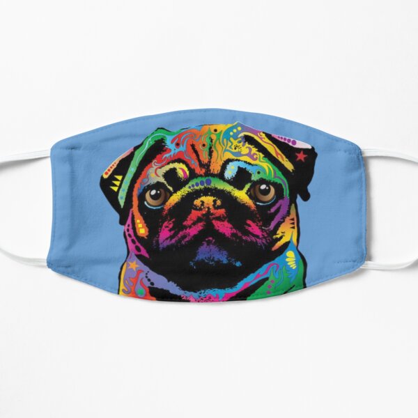 pug rock Flat Mask