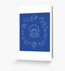 Yoga cats Greeting Card