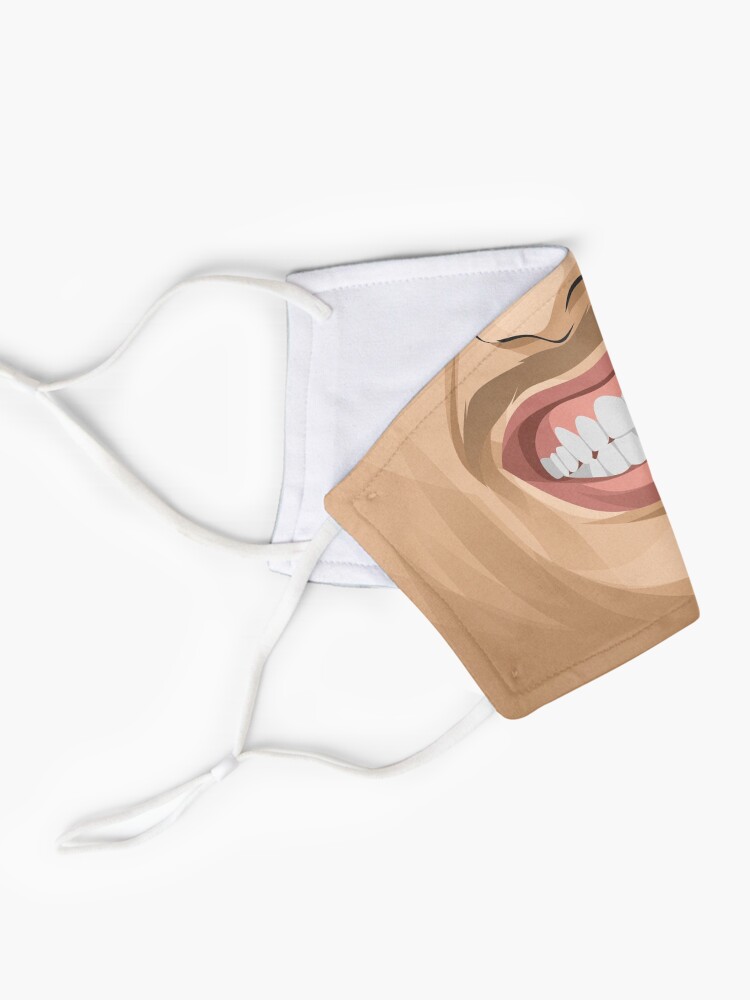 Masque ''Masque de sourire gagnant' : autre vue