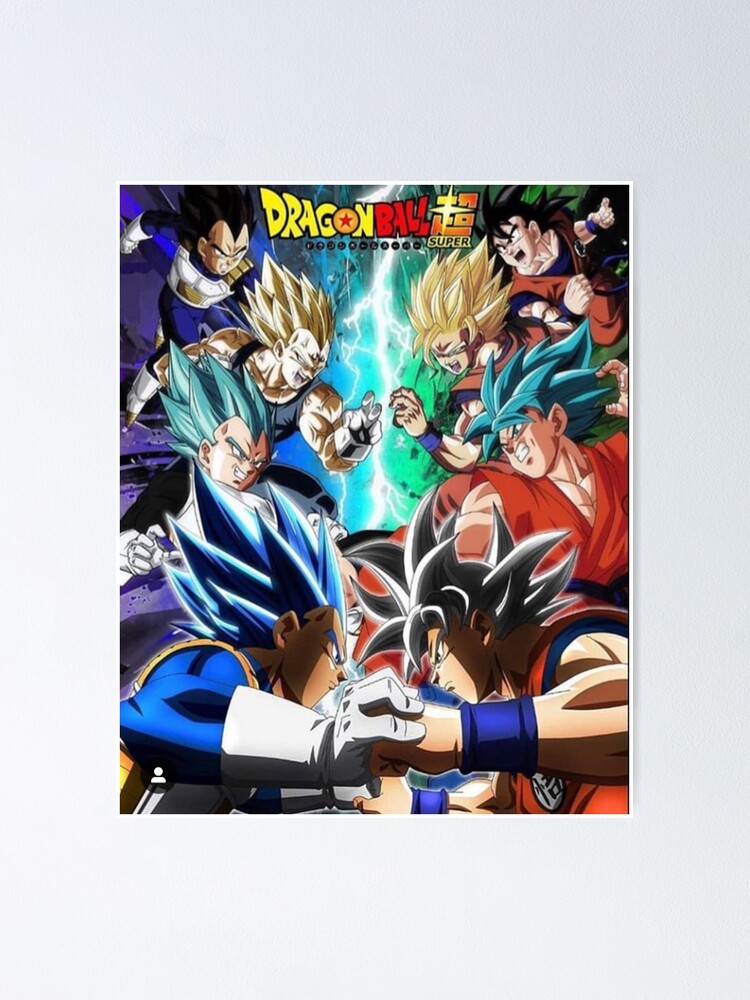 Dragon Ball Super Poster Vegeta Forms Normal to God 12x18in Free Shipping 