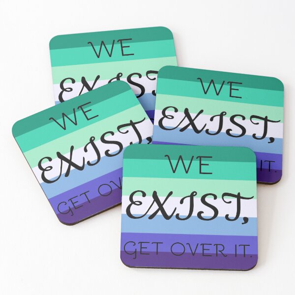 Item preview, We Exist, Get Over It. - Pride Flag Design - Gay Community designed and sold by IzzyRoseDoesArt.