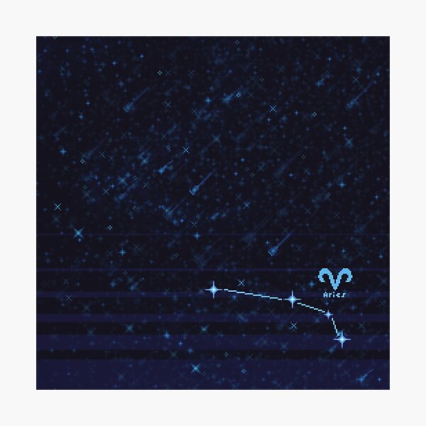 Zodiac Constellation Aries Photographic Print