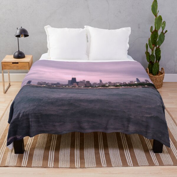 Item preview, Digital Watercolor Chicago Skyline designed and sold by HappyThoughts85.