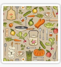 Retro kitchen. Sticker