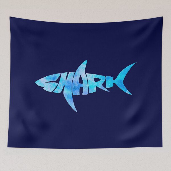 Item preview, Shark Watercolor Galaxy Word Design designed and sold by DigitalPie.