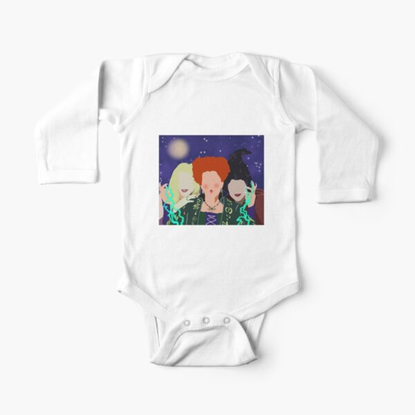 Sanderson Sisters Long Sleeve Baby One-Piece