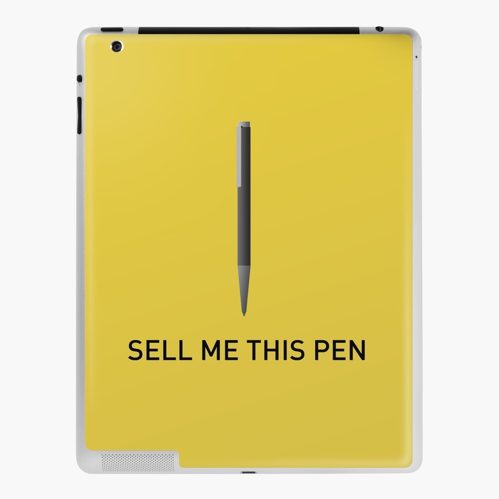 Sell Me This Pen Wolf Of Wall Street Ipad Case Skin By Youtubedesign Redbubble