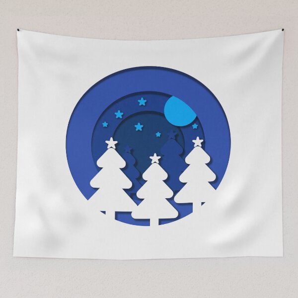 Item preview, Holy Night Christmas papercut designed and sold by NerdySherds.