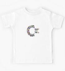 C64 Characters clear bg Kids Tee