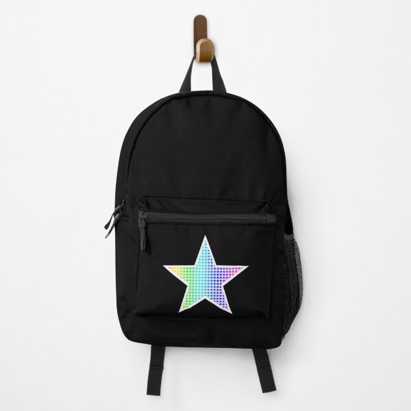 Item preview, Rainbow and White Gingham Star designed and sold by Bumblefuzzies.