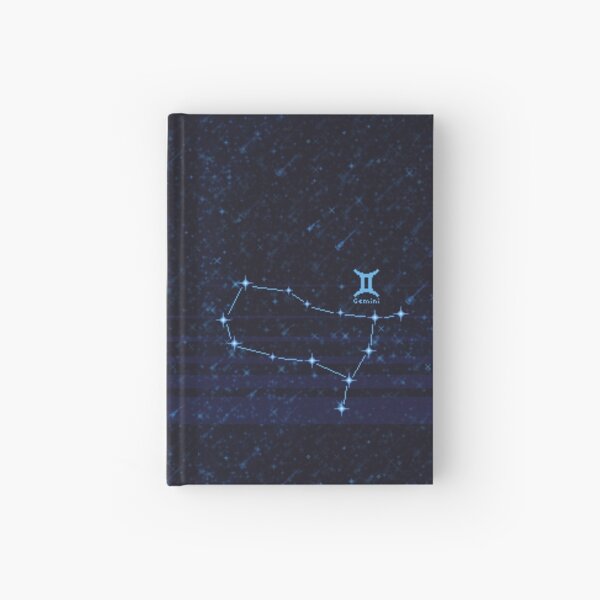 Zodiac Constellation Gemini Hardcover Journal