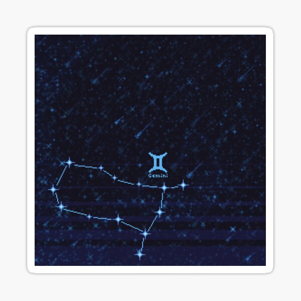 Zodiac Constellation Gemini Sticker